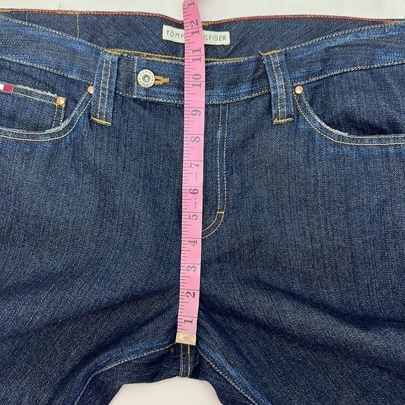 Tommy Hilfiger Straight Leg Jeans Size 12 Dark Wash Denim - Picture 10 of 15